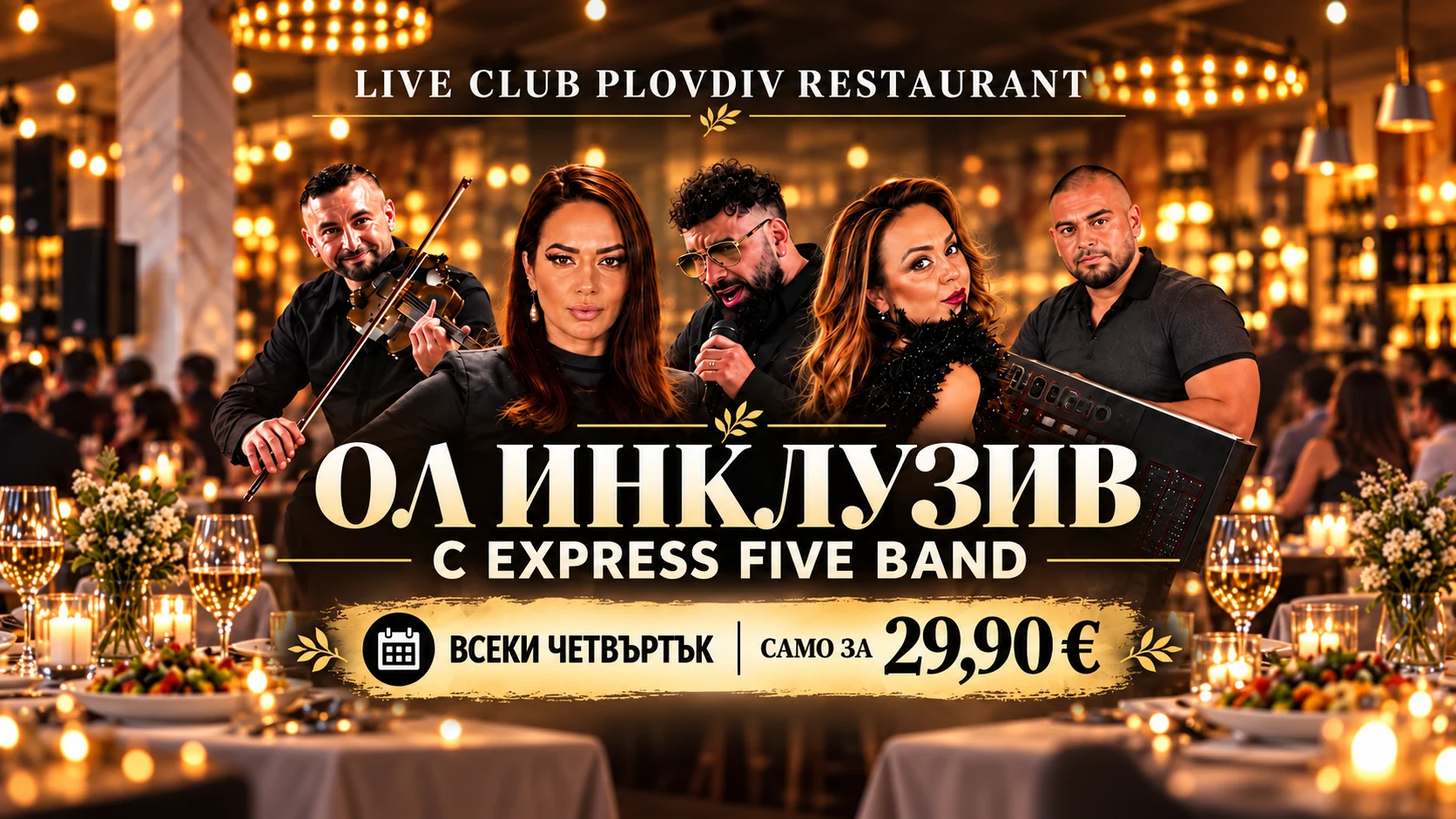 ALL INCLUSIVE · всеки четвъртък